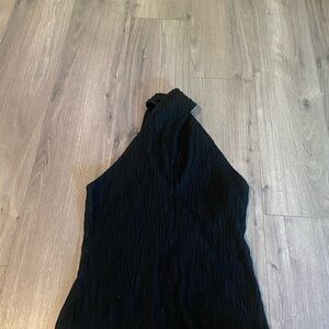 SHEIN size small black criss cross neckline tank top